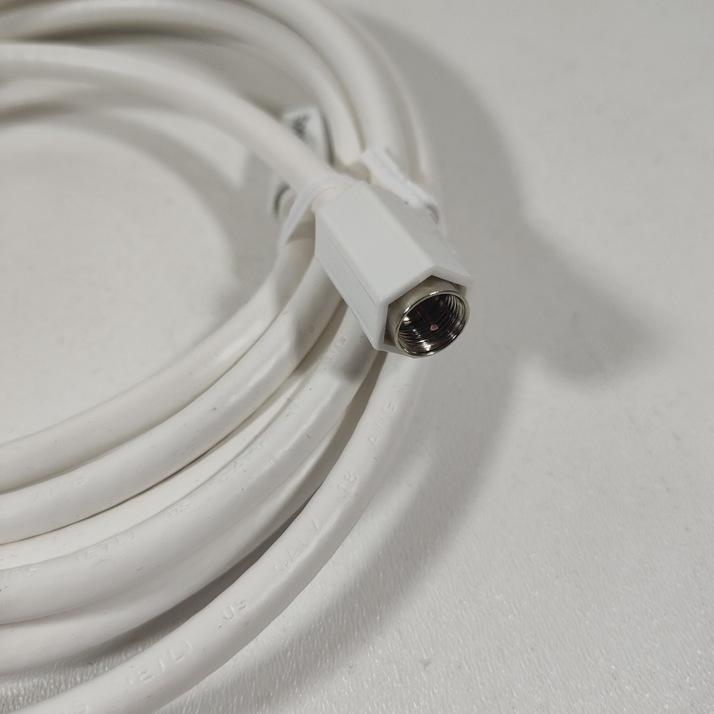 White Spectrum Cable Cord for TV, Internet Modem, Router - Picture 3 of 3